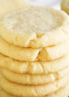 a stack of cookies sitting on top of a table