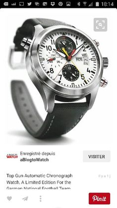 Iwc Pilot Chronograph, Iwc Pilot, Iwc Watches, Kids Watches