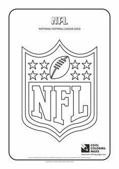 the national football league logo coloring page