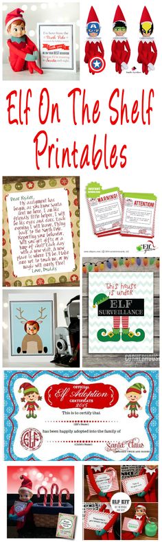 elf on the shelf printables for kids and adults to make with their own hands