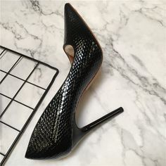 Shown Color: Black; Occasion: Street Wear; Material: Polyester; In stock or not: Shipping in 24 hours; Season: Fall, Spring, Summer; Embellishment: Snakeskin Print; Heel Type: Stiletto Heels; Select Heel Height: 10 cm; Shoes Type: Pumps; Shown Heel Height: 10 cm / 4 inch; Toe: Pointed Toe; Trend Collections: Chic / Beautiful; Years: 2021; Snakeskin Print, Types Of Shoes, Stiletto Heels, 4 Inch, Heel Height, Printer, Pumps