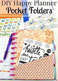 the ultimate diy happy planner pocket folders