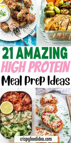 Here you get some high protein meal prep ideas that are best for meal plan. High Protein Meal Recipes, Protein Meal Recipes, High Protein Meal Prep Recipes, Protein Meal Prep Recipes, Paleo Vegetarian Recipes, Protein Meal Prep, Easy High Protein Meals, High Protein Meal, High Protein Meal Prep