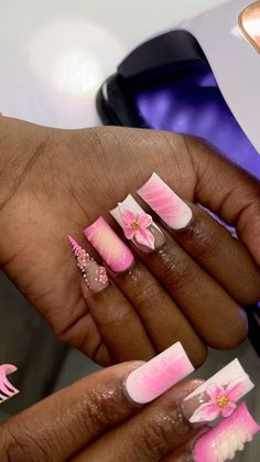 black women , trendy , creative , nails , nail inspo , nail tech , short , long Short Vacation Nails Black Women, Libra Birthday Nails, Hard Nails, Colored Acrylic Nails, Girly Acrylic Nails, French Acrylic Nails, Dope Nail Designs, Short Square Acrylic Nails, Exotic Nails