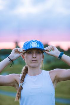 Women Running Wherever They Want Nylon Run Cap This lightweight, quick-drying cap provides a low-profile six-panel style plus an adjustable plastic snapback cap with eyelets. Crafted from 100% recycled nylon, the fabric enables a rapid drying time. One size Outdoor Snapback Baseball Cap With Moisture-wicking, Sporty Breathable Dad Hat For Outdoor, Sporty Adjustable Nylon Baseball Cap, Adjustable Nylon Sporty Baseball Cap, Sports Nylon Visor Baseball Cap, Nylon Trucker Hat For Sports, Nylon Trucker Cap For Sports, Sporty Blue Dad Hat, Sporty Baseball Cap For Hiking