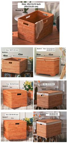 the instructions for how to make a storage basket