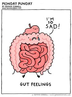 Gut Feelings, Medical Posters, Gut Feeling, Science Humor, Funny Puns, Cute Illustration, Bones Funny, Plexus Products, Make You Smile