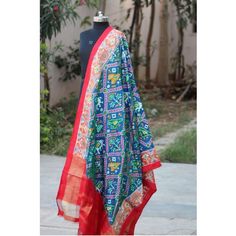 Pochampally Ikkat Light Blue, and Pink Color Border Dupatta Designer Kalamkari Print Dupatta For Festivals, Designer Kalamkari Print Dupatta In Traditional Drape, Art Silk Dupatta With Kalamkari Print For Designer Wear, Kalamkari Print Raw Silk Dupatta, Traditional Ikat Print Dupatta Designer Wear, Designer Art Silk Dupatta With Kalamkari Print, Traditional Ikat Print Dupatta For Designer Wear, Designer Wear Slub Silk Dupatta With Bandhani Print, Designer Wear Raw Silk Dupatta With Kalamkari Print