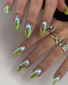 Cute Nail Art Designs, Classy Acrylic Nails, Soft Nails, Cat Eye Nails, Glam Nails, Fire Nails, Funky Nails, Types Of Nails, Nails Inspo