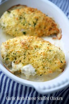 Herb Stuffed Chicken, Cheese Stuffed Chicken Breast Recipes, Stuffed Chicken Breast Cream Cheese, Chicken And Cheese Recipes, Garlic Herb Chicken, Cheese Stuffed Chicken Breast, Spreadable Cheese, Cheese Stuffed Chicken, Herb Cheese