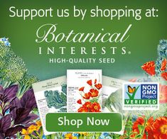 an advertisement for botanical interest seeds