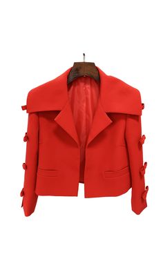 "Add a pop of color to your wardrobe with this RED CREPE CROPPED JACKET! Made with lightweight crepe material, this jacket is perfect for on-the-go style and versatility. Pair with your favorite jeans or a dress for a fun and playful look. Don't miss out on this must-have piece!" 65% Virgin Wool, 35% Silk Colour may vary due to lighting on images. The product images (without model) are closest to the true colour of the product.Item runs true to size chart and is cut to suit our size chart. Pleas Satin Corset Dress, Crepe Material, Plus Size Corset, Linen Mini Dress, Plus Size Shopping, Leather Dresses, Clothes Crafts, Cropped Jacket, Plus Dresses