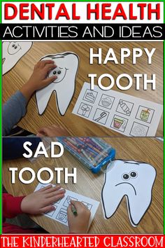 Dental Health Preschool Crafts Free Printable, Dental Presentation, Kindergarten Health, Dental Health Preschool Crafts, February Centers, Health Preschool, Dental Health Kindergarten, Kindergarten March