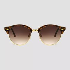 Women's Tortoise Shell Print Round Retro Metal Sunglasses - Universal Thread™ Gold : Target Brown Round Sunglasses For Beach, Brown Round Sunglasses For Summer, Brown Round Frame Sunglasses With Metal Frame, Brown Round Frame Metal Sunglasses, Metal Sunglasses, Tortoise Shell, Tortoise, Metal Frame, Sunglasses