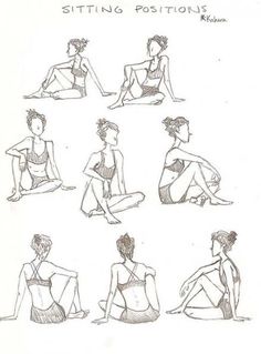 some people are sitting in different positions on the ground and one person is doing yoga