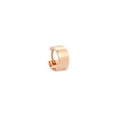 14k yellow gold plain high polish huggie by kismet, sold as a single** Classic 14k Rose Gold Huggie Earrings, Classic Rose Gold 14k Huggie Earrings, Rose Gold 14k Gold Huggie Cartilage Earrings, Minimalist 14k Rose Gold Huggie Earrings, 14k Gold Rose Gold Huggie Earrings, Modern Rose Gold Huggie Earrings With Polished Finish, Rose Gold Polished Huggie Earrings, Rose Gold Huggie Earrings With Polished Finish, Everyday Rose Gold Huggie Earrings With Polished Finish