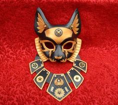 Egyptian Motifs, Venetian Masks, Leather Mask, Cool Masks, Cat Mask, Masks Art