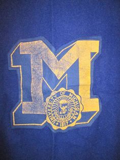 Vintage College Shirts, Ci Design, U Of M, Stadium Blanket, College Sweater, Varsity Tees, Inspirational Graphics, Tee Ideas, Stadium Blankets