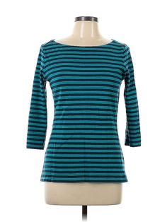 Banana Republic 3/4 Sleeve T Shirt Size: Medium Tops - used. 100% Cotton | Banana Republic 3/4 Sleeve T-Shirt: Blue Tops - Size Medium Green Cotton Top With 3/4 Sleeve, Green Stretch Top With 3/4 Sleeves, Blue Stretch Top With 3/4 Sleeves, Banana Republic Women, Teal Blue, Banana Republic, Handbags For Women, Tunic Tops, Womens Tops