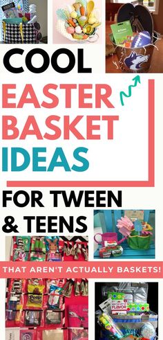 Easter Basket Ideas (That Aren't Baskets) - Tweens & Teens Disclosure: This Pin uses affiliate links, which means I may earn a small commission when you click through(images) and make a purchase. Don’t worry, No cost for you! Teen Boy Easter Basket, Cheap Easter Baskets