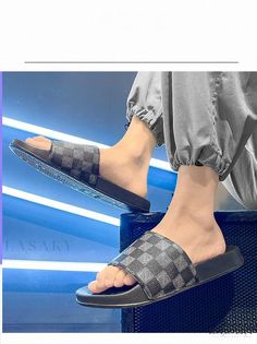 Lasaky - Slip-On House Slippers for Easy Wear Chunky Heel Pumps, Shoe Sole, Rubber Shoes, Dark Wear, Patchwork Designs, House Slippers, Olivia Mark, Easy Wear, Strap Sandals