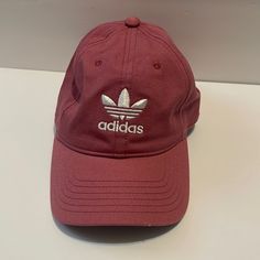 New Without Tags Adidas Baseball Cap. Very Pretty Dark Pink/ Maroon Color. Questions Or Offers? Leave A Comment Below! Casual Adidas Curved Bill Hats, Adidas Cotton Snapback Baseball Cap, Adidas Cotton Hats For Summer, Adidas Cotton Summer Hats, Adidas White Baseball Cap For Streetwear, Adidas Casual Summer Hats, Adidas Casual Hat With Curved Brim, Adidas Sporty Hats For Spring, Adidas Casual Curved Brim Hat