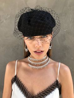 model wearing colette jewelry Edgy Woman, 21st Century, Festival Captain Hat, Captain Hat, Universe, Fine Jewelry, Angeles, Gems, Diamonds