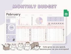 Habit Tracker Bullet Journal Monthly Aesthetic, Google Sheets Templates, Budget Spreadsheets, Excel Budget Spreadsheet, Budget Spreadsheet Template, Monthly Budget Spreadsheet, Excel Budget, Budget Planner Template, Monthly Budget Template