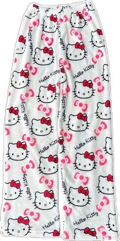 Cartoon Pajama Pants, Hello Kitty Pajama Pants, Comfy Sleepwear, Images Hello Kitty, Christmas Pajama Pants, Kitty Clothes, Hello Kitty Clothes, Pj Bottoms, Winter Mode