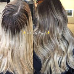 Grown Out Blonde Hair, Tmavý Blond, Blonde Dimension, Blended Blonde, Weave Ideas, Growing Out Hair, Hair With Highlights, Ombre Hair Blonde, Coloured Hair