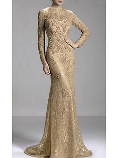 A-Line Evening Gown Elegant Dress Formal Floor Length 3/4 Length Sleeve V Neck Fall Wedding Guest Chiffon with Embroidery 2024 2024 - $119 Sequin Evening Gowns, Luxurious Dresses, Evening Dresses Online, Cheap Evening Dresses, Dresses Formal Elegant, Formal Evening Dress, Evening Gowns Elegant, Illusion Dress