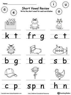 worksheet for beginning and ending the letter sounds with pictures to help students learn how to