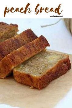 slices of bread sitting on top of a piece of parchment paper