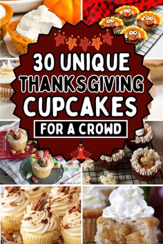 Cute, simple, fun and unique Thanksgiving cupcakes, with gourmet fall flavors like pumpkin, apple, and maple buttercream, plus chocolate and homemade thanksgiving themed cupcakes for kids, decorated with a turkey. Turkey Cupcakes Ideas, Easy Thanksgiving Cupcakes, Thanksgiving Cupcakes Decoration, Thanksgiving Cupcake Ideas, Cute Thanksgiving Desserts, Easy Thanksgiving Dessert Recipes, Turkey Cupcakes, Thanksgiving Cupcakes, Thanksgiving Desserts Table