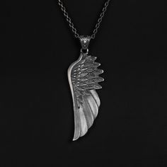 These 925K Sterling Silver Angel Wings Necklace photos are taken with original and every item has handmade engraving details. It's very elegant and classy for everyday use but also can be preferred as a gift for friends and family for an eternal memorial. *  Item Details * Gender : Male / Female * Material : 925 Sterling Silver * Pendant Diameter : 4.30 x 2.15 cm (1.37 x 1.06 inc) * Bail With : Suitable for up to 3.00 mm Chain * Pendant Weight : 12.75 Grams * Chain Thickness : 0.15 cm -( 0.06 in Antique Silver Etched Sterling Silver Necklace, Classic Sterling Silver Necklace For Memorial, Luxury Silver Jewelry For Memorial, Luxury Silver Memorial Jewelry, Silver Engraved Wing-shaped Jewelry, Engraved Wing-shaped Silver Jewelry, Classic Silver Etched Necklace, Classic Antique Silver Sterling Silver Necklaces, Classic Antique Silver Sterling Silver Necklace