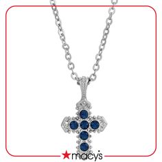 in stock Elegant Blue Cross Jewelry, Designer Sportswear, Blue Cross, Gift Card Boxes, Plate Necklace, Necklace Online, Pure Beauty, Cross Pendant Necklace, Golf Outfit