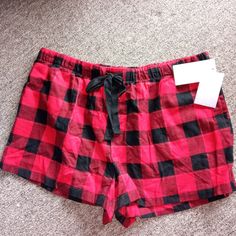 Stars Above Flannel Plaid Pajama Shorts Size Large Red And Black Plaid With Gold Metallic Accents New With Tags Adjustable Drawstring Super Soft And Comfortable Contact Me If You Have Any Questions Plaid Pajama Shorts, Plaid Pajama, Plaid Pajamas, Red And Black Plaid, Plaid Shorts, Pajama Shorts, Metallic Accents, Black Plaid, Plaid Flannel