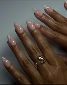 Classy Almond Nails, Paznokcie Hello Kitty, Kutek Disney, Almond Acrylic, Nude Nail Designs, Basic Nails, Casual Nails, Work Nails, Nail Colours