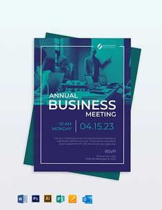 an annual business meeting flyer template