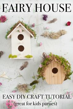 an easy diy craft project for kids to make their own fairy house