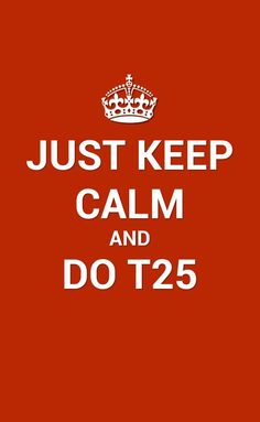 a red phone case that says just keep calm and do t25