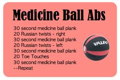 the medicine ball abs is shown with instructions on how to use it in this exercise