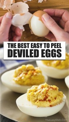 the best easy to peel deviled eggs