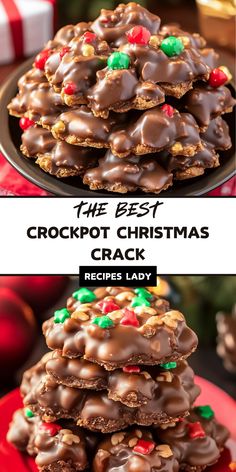 Make this Crockpot Christmas Crack for the ultimate holiday indulgence! A perfect blend of salty peanuts, creamy white chocolate, rich semisweet chocolate, and peanut butter chips, all melted together in your slow cooker. Simple, sweet, and perfect for gifting or snacking. Click for this easy, crowd-pleasing recipe! Easy Christmas Candy Recipes Crock Pot, Salty Holiday Treats, Crockpot Recipes Christmas Parties, Crockpot Christmas Treats, Christmas Crockpot Candy Recipes, Quick Christmas Desserts For A Crowd, Christmas Candy Crockpot, Crockpot Desserts For A Crowd, Crock Pot Christmas Candy