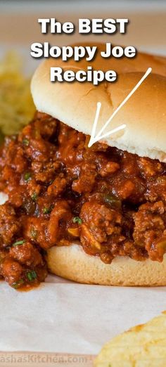 the best sloppy joe recipe is here