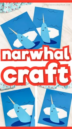 This easy narwhal craft for kids is a fun DIY project that's perfect for preschool, kindergarten and elementary children. It's a fun paper craft for winter that comes with a free printable template! Download your copy today. #simpleeverydaymom #kidscrafts #wintercrafts #narwhalcrafts #arcticanimalcrafts #craftsforkids #preschool #preschoolcrafts #kindergarten #elementary #classroomcrafts #daycarecrafts #animalcrafts Animal Paper Craft, Mlk Crafts, Best Out Of Waste Ideas, Arctic Animals Crafts, Diy Craft Ideas For Kids, Craft Ideas With Paper, Easy Winter Crafts, Cool Crafts For Kids