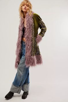 Moon Glow Coat | Free People Advanced Style Boho, Autumn Fashion Curvy, Shoes Jeans, Fur Jackets, Winter Boho, Free People Clothing, Moon Glow, Hottest Fashion Trends, School Fashion