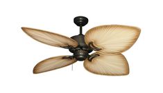 a ceiling fan with three blades on it