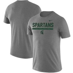 Add this Michigan State Spartans Team DNA Legend T-shirt from Nike to showcase your sweet collection of team gear. With crisp graphics across the chest, this Michigan State Spartans tee will help you highlight your fandom easily! It's also constructed with Dri-FIT technology, which will keep you comfortable by wicking moisture away from your body.Add this Michigan State Spartans Team DNA Legend T-shirt from Nike to showcase your sweet collection of team gear. With crisp graphics across the chest Duke Blue Devils Basketball, Wildcats Basketball, Basketball Practice, Basketball Design, Duke Blue Devils, Michigan State Spartans, Blue Devil, Clemson Tigers, Kentucky Wildcats