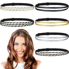 Braided Headband Styles You Need to Try This Season Hippie Hair Accessories, Plaited Hair, Braided Headbands, Hippie Hair, Updo Styles, Stretchy Headbands, Adjustable Headband